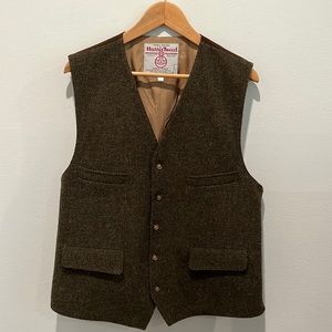 Harris Tweed Vest size L 100% pure wool